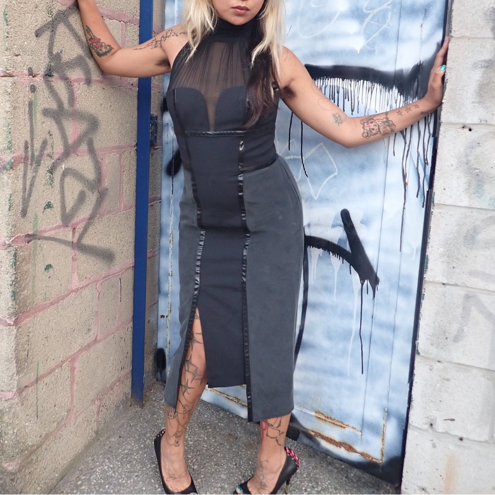Sportmax Black Strapless Dress